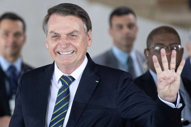 Presidente Jair Bolsonaro durante cúpula dos Brics, em Brasília
14/11/2019 Pavel Golovkin/Pool via REUTERS 
