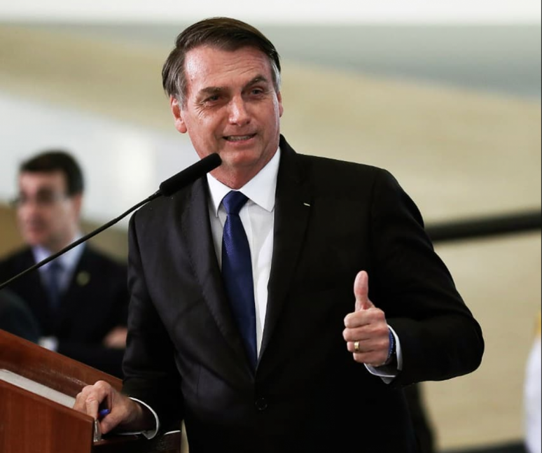 Bolsonaro verá o clássico San-São de perto (Foto: Divulgação/ Instagram)