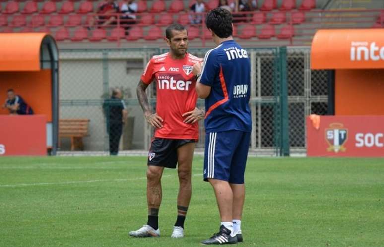 Daniel Alves pode ser uma opção para a vaga de Antony no ataque do Tricolor (Foto: Felipe Espíndola/saopaulofc.net)