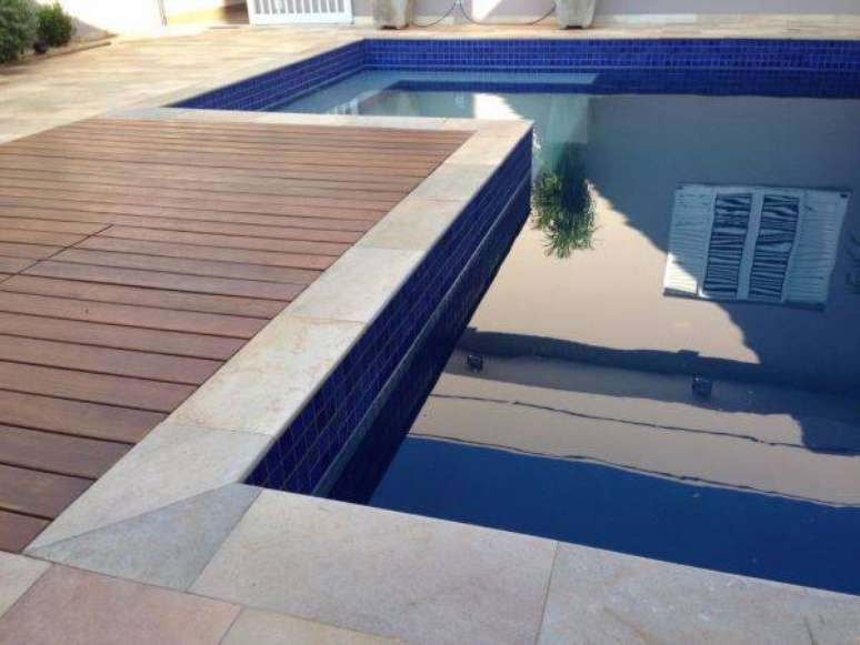 48. Borda para piscina com pedra s&atilde;o tom&eacute; &ndash; Por: Mercado Livre