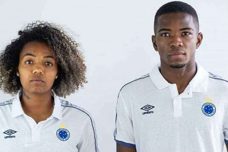 Cacá e Jajá são os representantes do clube na campanha contra o Racismo- (Bruno Haddad;Cruzeiro)