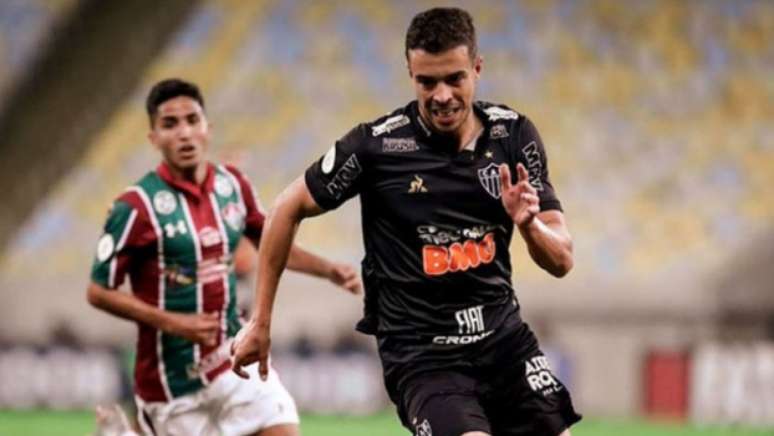 Di Santo acabou com o jejum de gols dos centroavantes do Galo no Brasileiro ao marcar diante do Tricolor-(Divulgação/Atlético-MG)