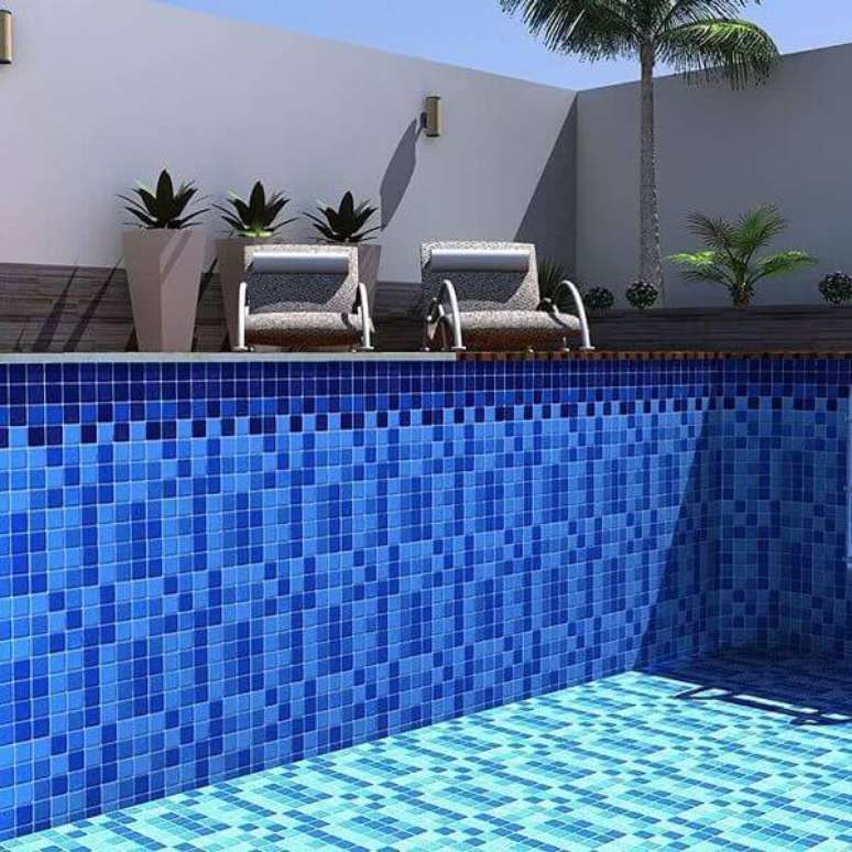 11. Acabamento da piscina de vinil. Fonte: Pinterest