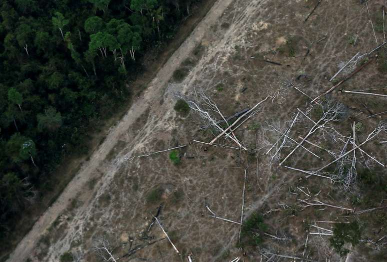 Imagem a&eacute;rea de local desmatado na Amaz&ocirc;nia brasileira, pr&oacute;ximo a Porto Velho, Rond&ocirc;nia
17/09/2019
REUTERS/Bruno Kelly