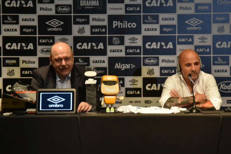 Presidente do Santos volta a pedir mais rapidez a Sampaoli para definir seu futuro (Foto: Ivan Storti/Santos FC)