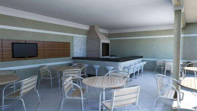 18. Varanda gourmet na &aacute;rea externa com churrasqueira &ndash; Por: Jonathan Machado