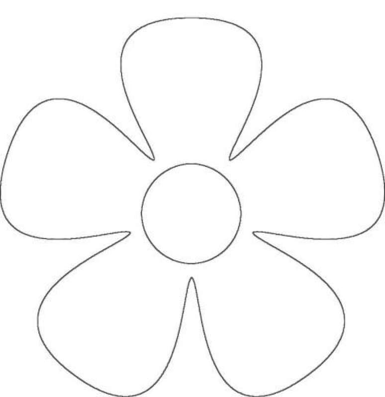 12. Molde de flor em EVA simples. Foto de Pinterest