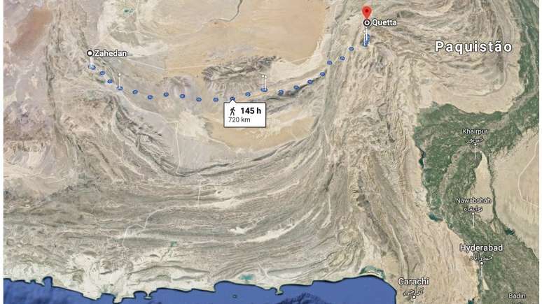 Iraniano atravessou mais de 700 km s&oacute; de deserto para alcan&ccedil;ar o Paquist&atilde;o e novas possibilidades para sua vida