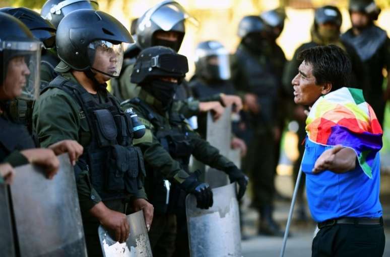 A Bolívia vive uma onda de protestos desde as eleições de 20 de outubro