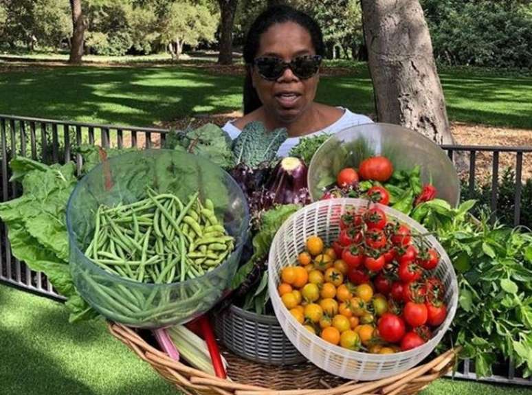 A apresentadora americana Oprah Winfrey.