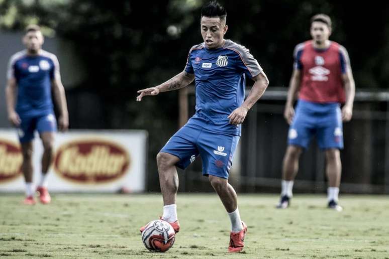 Cueva não joga pelo Santos há dois meses (Ivan Storti/Santos)