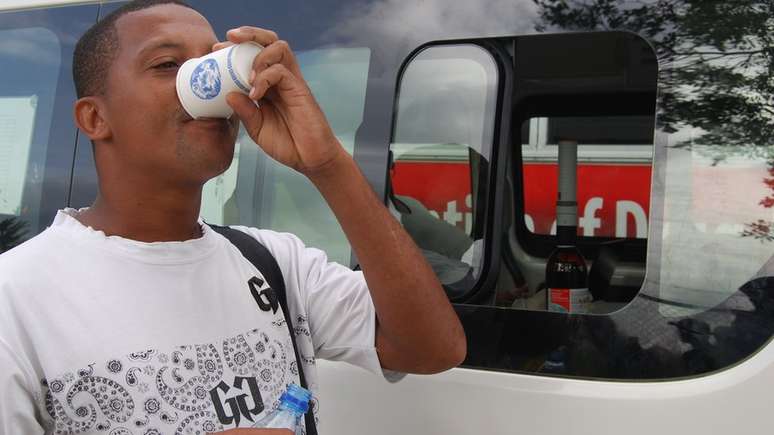 Jed Lesperance toma metadona e está longe da heroína há três meses