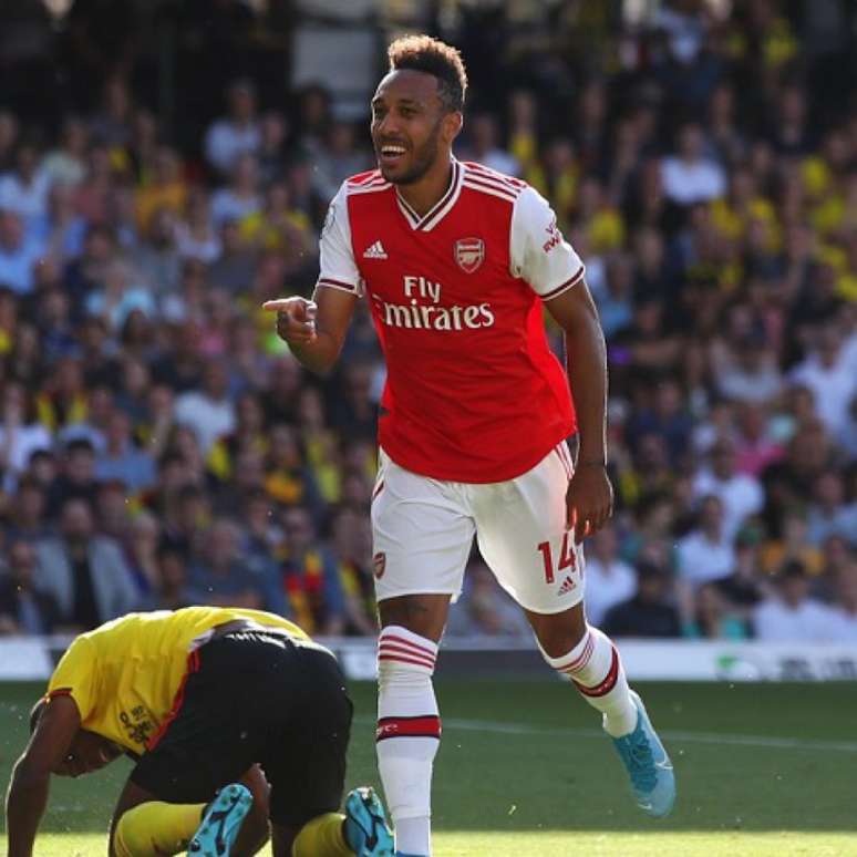 Aubameyang marcou 50 gols desde que chegou ao Arsenal (Foto: Reprodução)