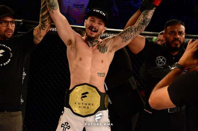 Campeão na categoria meio-médio, Luiz Cado defenderá seu título no Future MMA 10 (Foto: Marcos Santos)