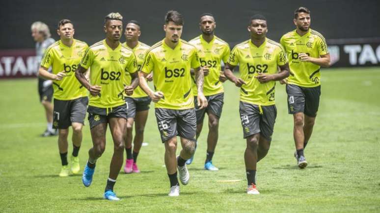 Flamengo treinou em La Videna nesta quinta-feira (AFP)