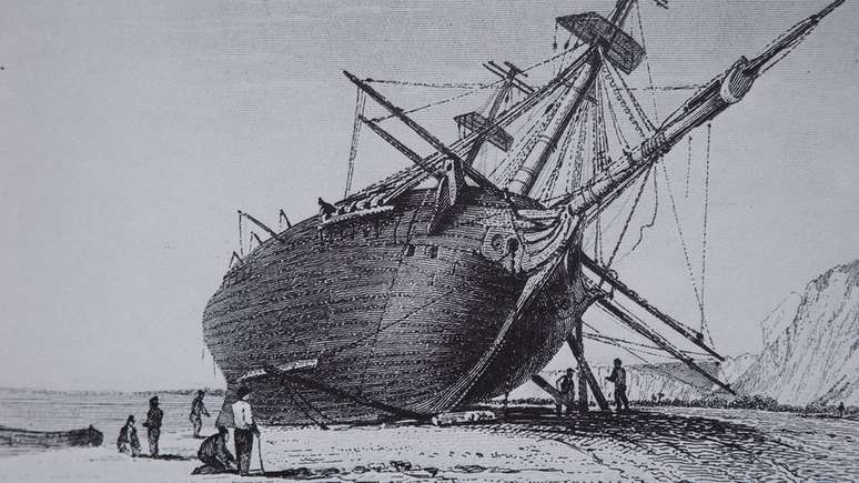 O navio ingl&ecirc;s H.M.S. Beagle zarpou da Inglaterra em dezembro de 1831 e dois meses depois chegou a Salvador