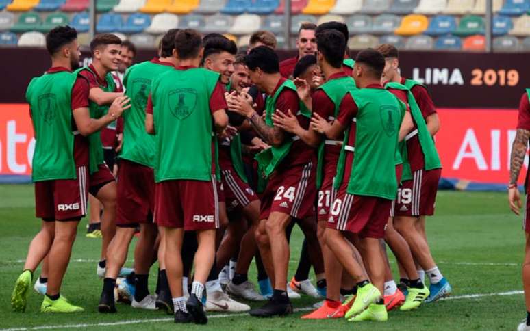 Treina teve clima descontraído (Foto: Divulgação/River Plate )