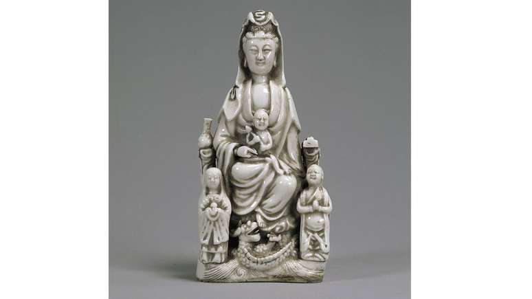 Est&aacute;tua da deusa budista Kannon, usada como s&iacute;mbolo para Maria pelos crist&atilde;os escondidos japoneses