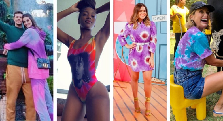 Famosas apostam em tie-dye (Fotos: Instagram/Reprodução)