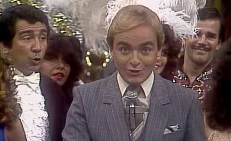 Gugu Liberato no 'Viva a Noite' em 1983.