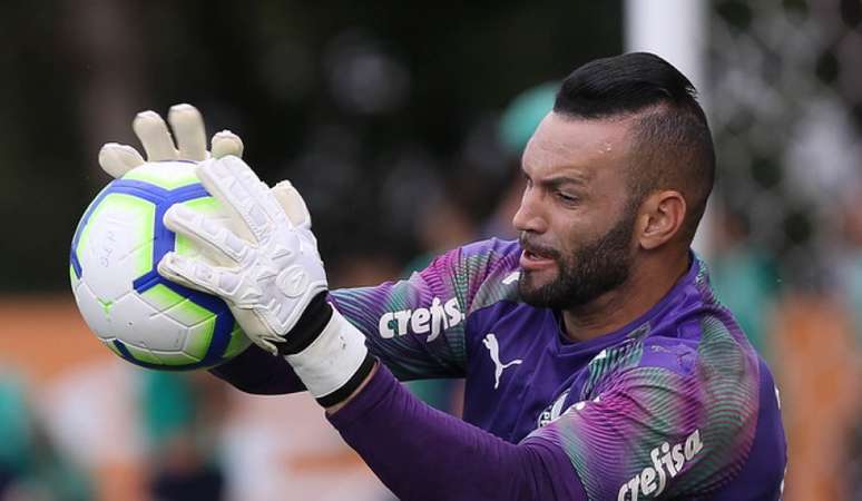 Weverton cumpre suspensão e não poderá enfrentar o Flamengo, neste domingo (Agência Palmeiras/Divulgação)