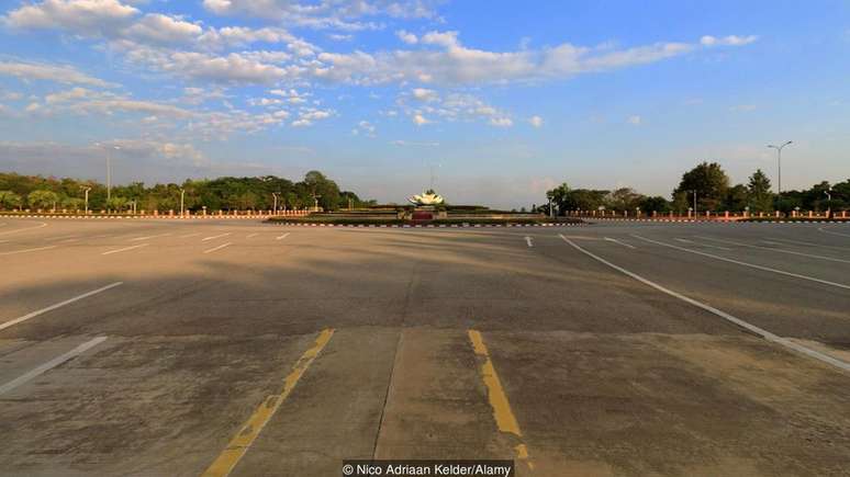 Naypyidaw, capital de Mianmar, tem baixa densidade populacional