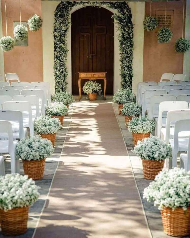 17. Um dos tipos de cerim&ocirc;nia de casamento super charmosos e aconchegantes &eacute; o feito em casa &ndash; Foto: Verde Menta