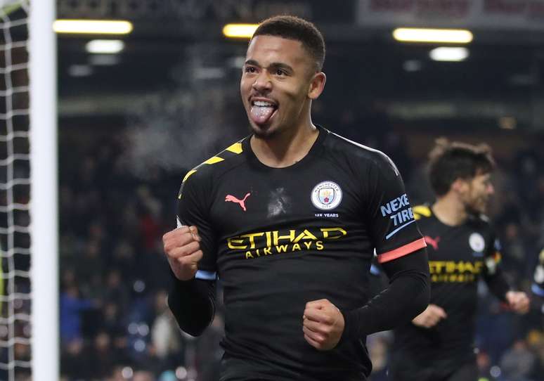 Gabriel Jesus comemora gol marcado contra o Burnley pelo Campeonato Inglês
03/12/2019 Action Images via Reuters/Carl Recine 