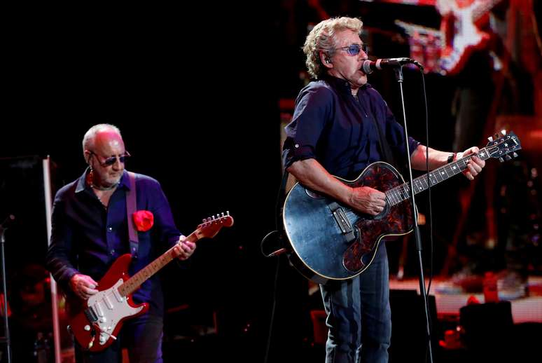 Roger Daltrey e Pete Townshend, do The Who, se apresentam em festival na Calif&oacute;rnia, EUA
09/10/2016
REUTERS/Mario Anzuoni