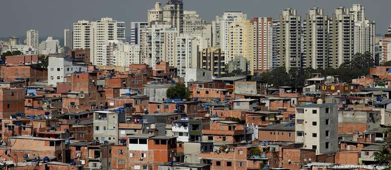 Favela de Paraisópolis, em São Paulo