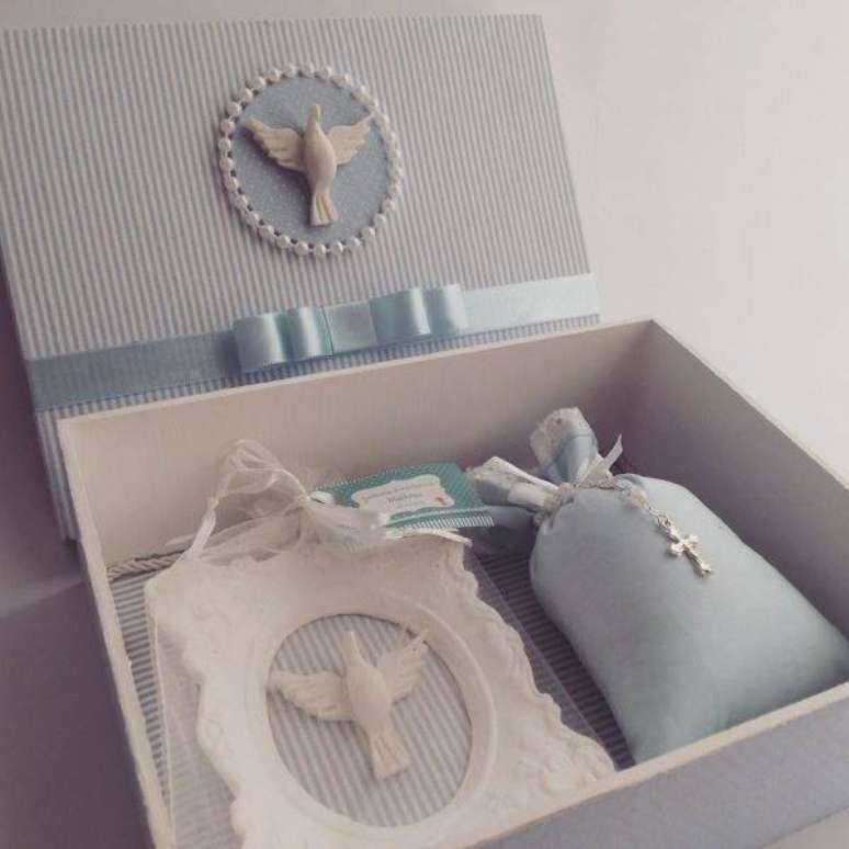 68. Detalhes lindos na lembrancinha para batizado &ndash; Via: Pinterest