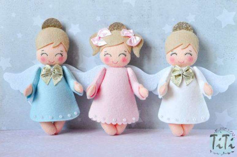 6. Lembrancinha de batizado em feltro &ndash; Foto: Titi