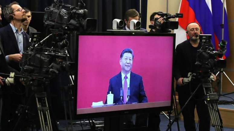 Xi Jinping participou em videoconferência de Pequim