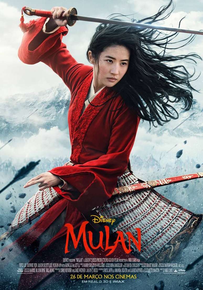 Pôster promocional do filme 'Mulan'