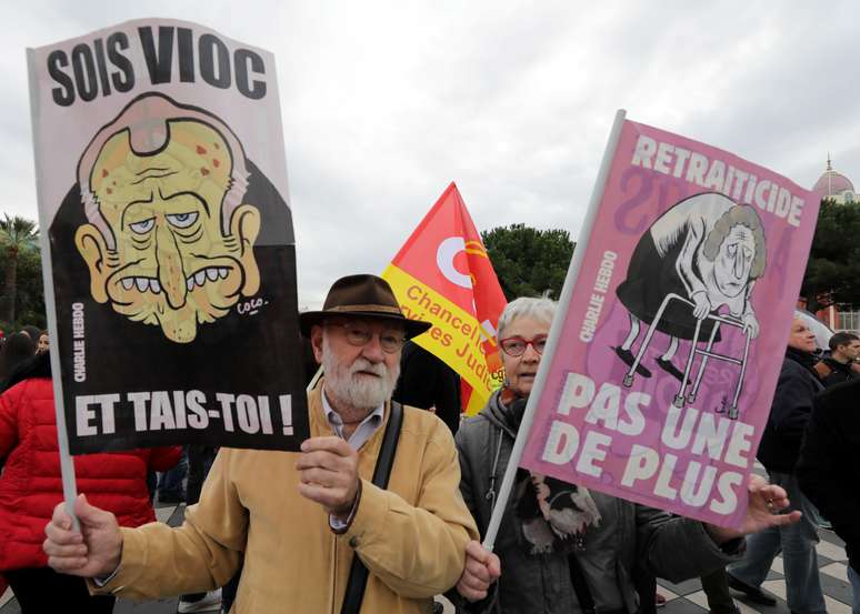 Manifestação contra reforma previdenciária em Paris
05/12/2019
REUTERS/Eric Gaillard