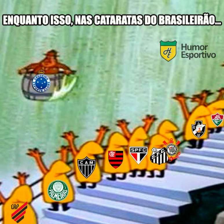 Rivais fazem "força" para ver a Raposa jogando a Série B em 2020- (Cruzeiro - Meme)