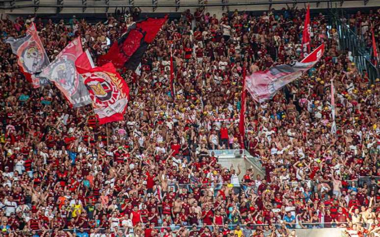 Torcida do Fla lotou os estádios e fez a sua parte na temporada de 2019 (Foto: Paula Reis / Flamengo)