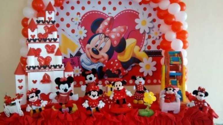 93 – Decoração de festa da minnie vermelha. Fonte empório Candy