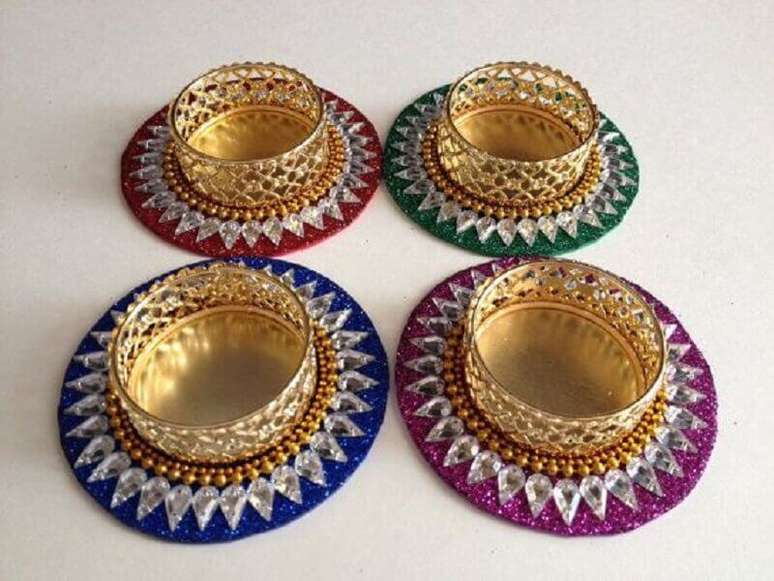 17. Lindo artesanato com CD para decorar a sua casa. Fonte: Pinterest