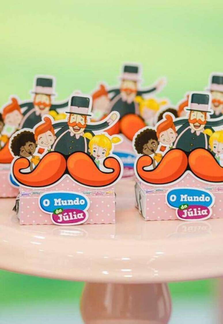 38. Ideias de caixinhas de lembrancinhas para festa Mundo Bita rosa &ndash; Foto: Webcomunica