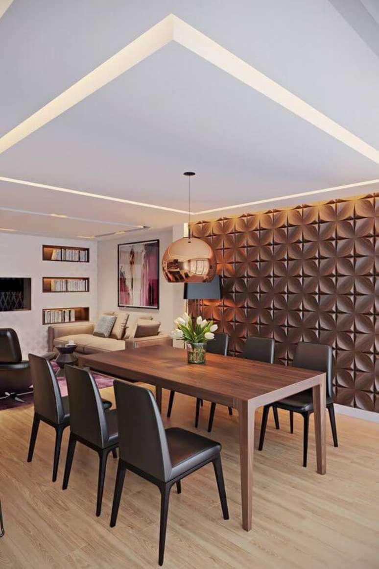 50. Rebaixamento de gesso para sala de estar &ndash; Via: Gypcenter