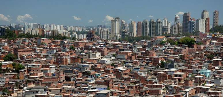 A comunidade de Paraisópolis, na zona sul de São Paulo