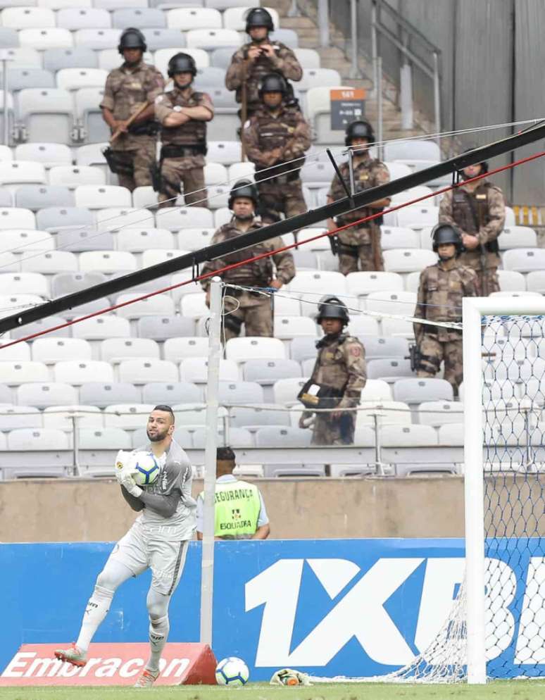 Antes mesmo do fim da partida, a confusão já estava intalada no Mineirão-(Foto: Divulgação/Palmeiras)