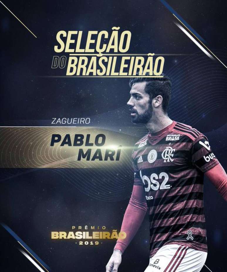 Pablo Marí esteve na seleção do Brasileirão de 2019