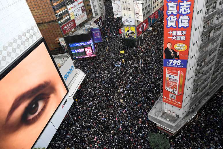 Protesto em Hong Kong
09/12/2019
REUTERS/Laurel Chor