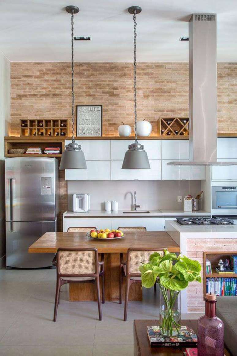 83. Cozinha cinza e moderna &ndash; Via: Pinterest