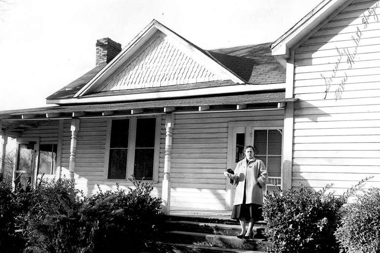 A casa onde viviam os Hodges, em Sylacauga, no Alabama, atraiu muita atenção na época