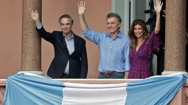 Ato de despedida de Mauricio Macri: presidente brasileiro chegou a afirmar que vitória da chapa de Cristina Kirchner poderia transformar Argentina 'em uma Venezuela'