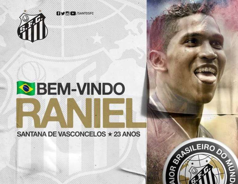 Raniel é o novo reforço do Santos