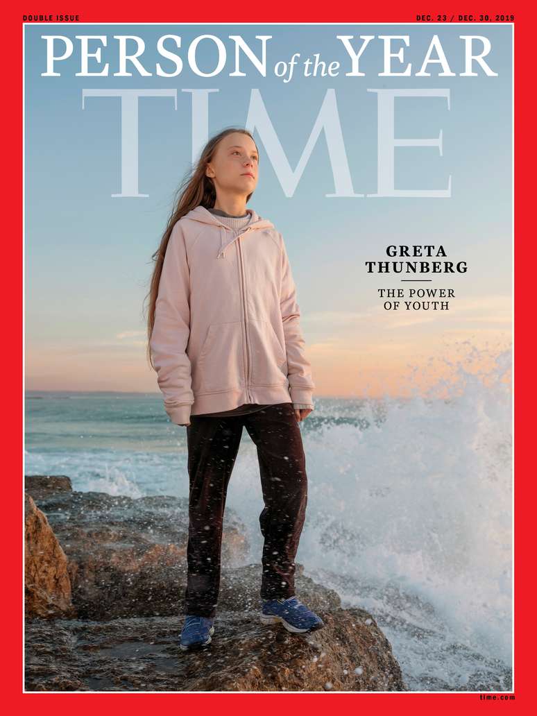Capa da Revista Time, que escolheu Greta como Personalidade do Ano TIME via REUTERS  